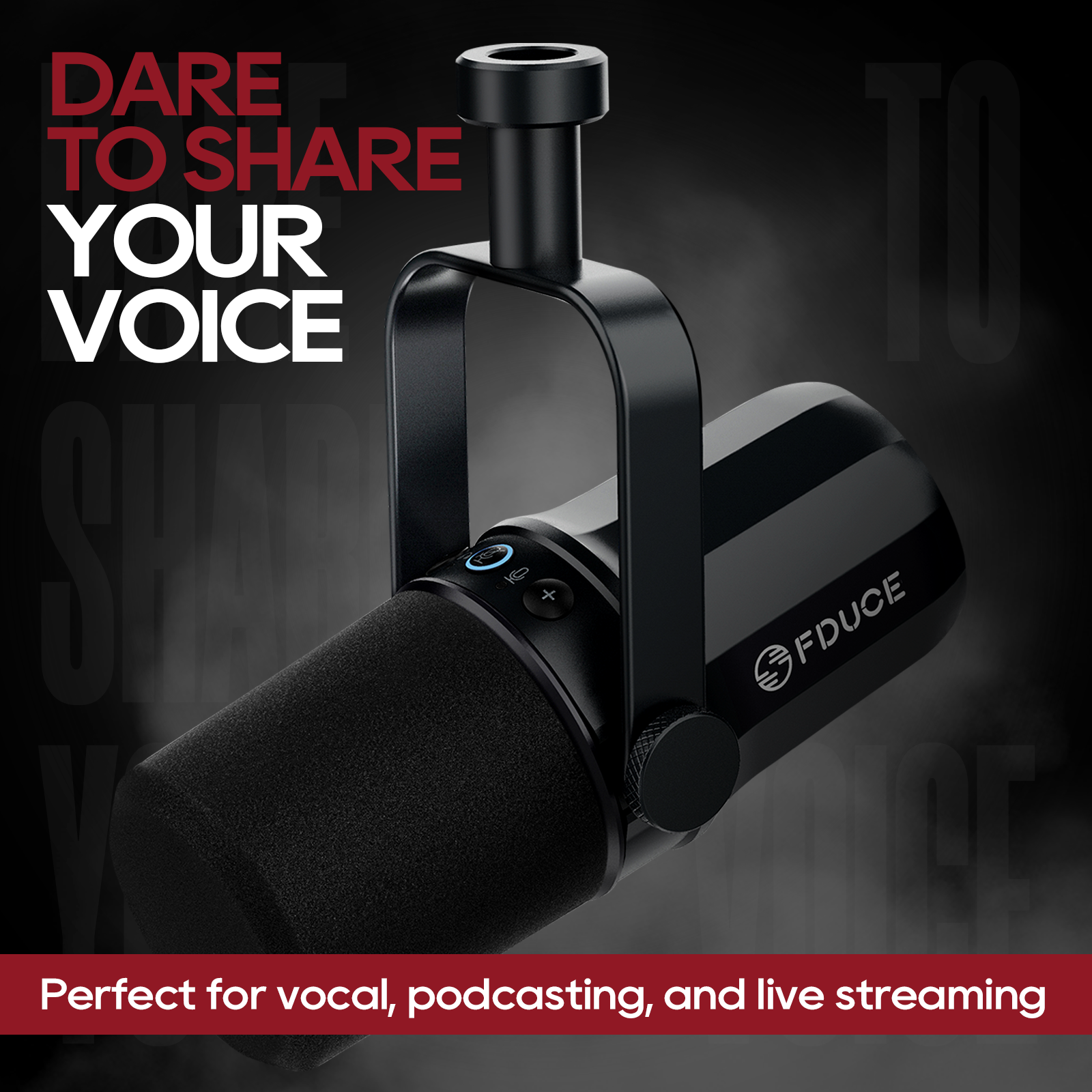FDUCE SL40 Vocal Dynamic Podcast Microphone