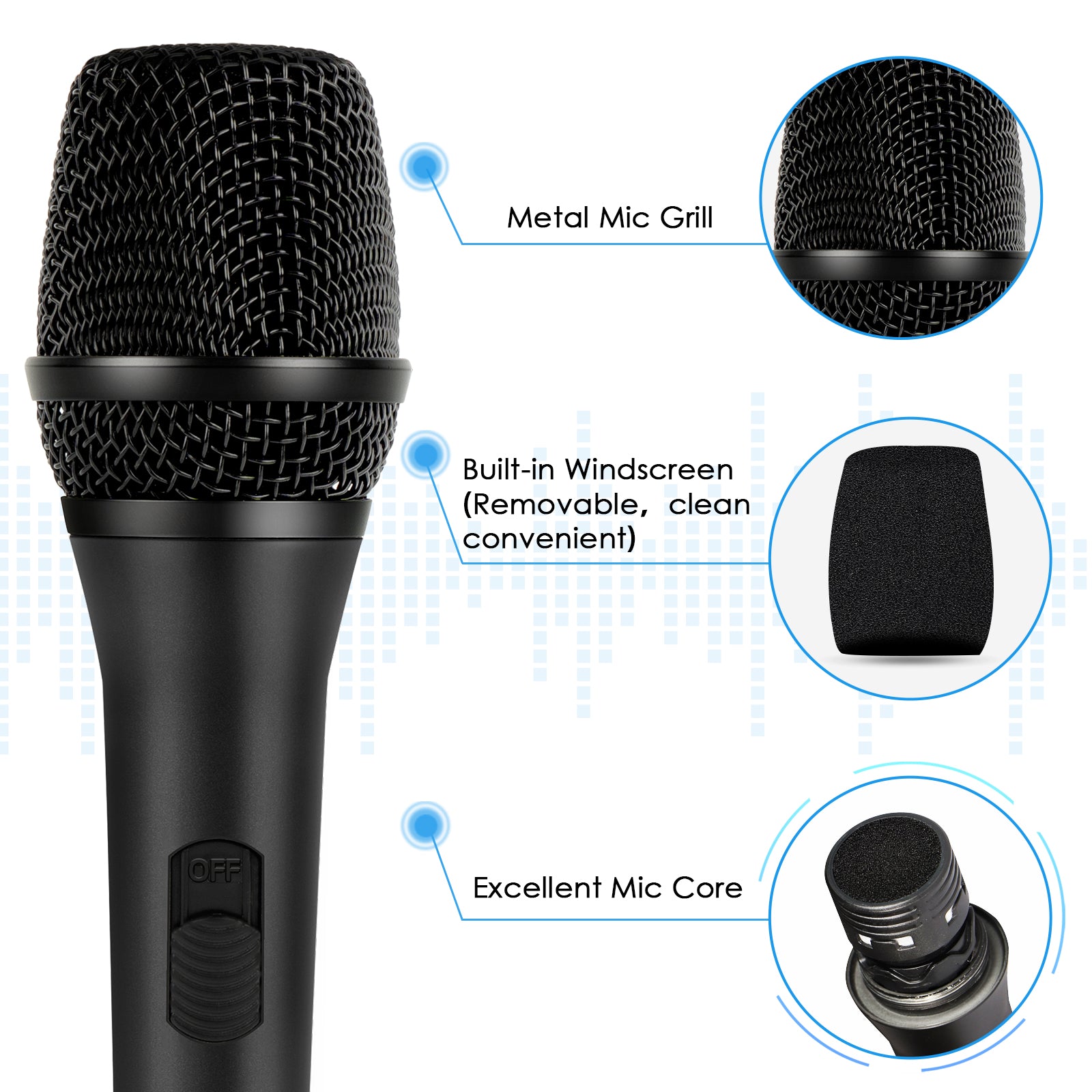 FDUCE Dynamic Wired Microphone 8.0s